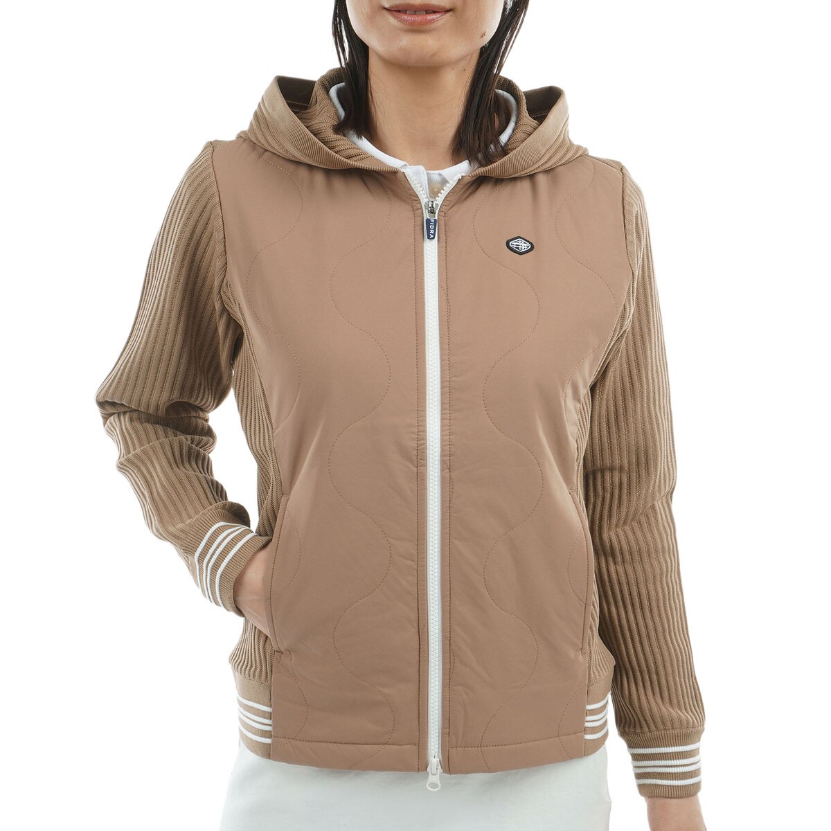 ストレッチ ニット HX中綿ジャケット レディス(アウター(ブルゾン