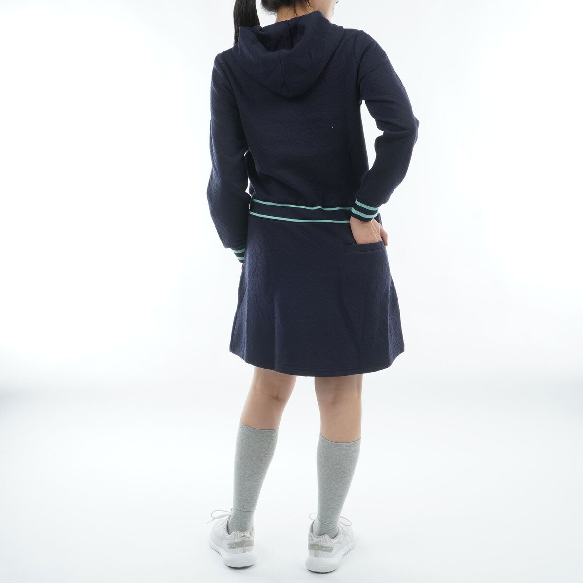 クランク　Clunk　ストレッチ ロゴキルトジャカードワンピース　レディス ストレッチ ロゴキルトジャカードワンピース レディス(ワンピース