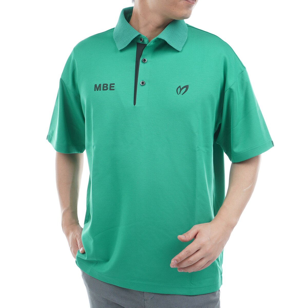 MASTER BUNNY EDITION グリーンポロシャツ L スムース半袖ポロシャツ(半袖シャツ・ポロシャツ)|MASTER BUNNY