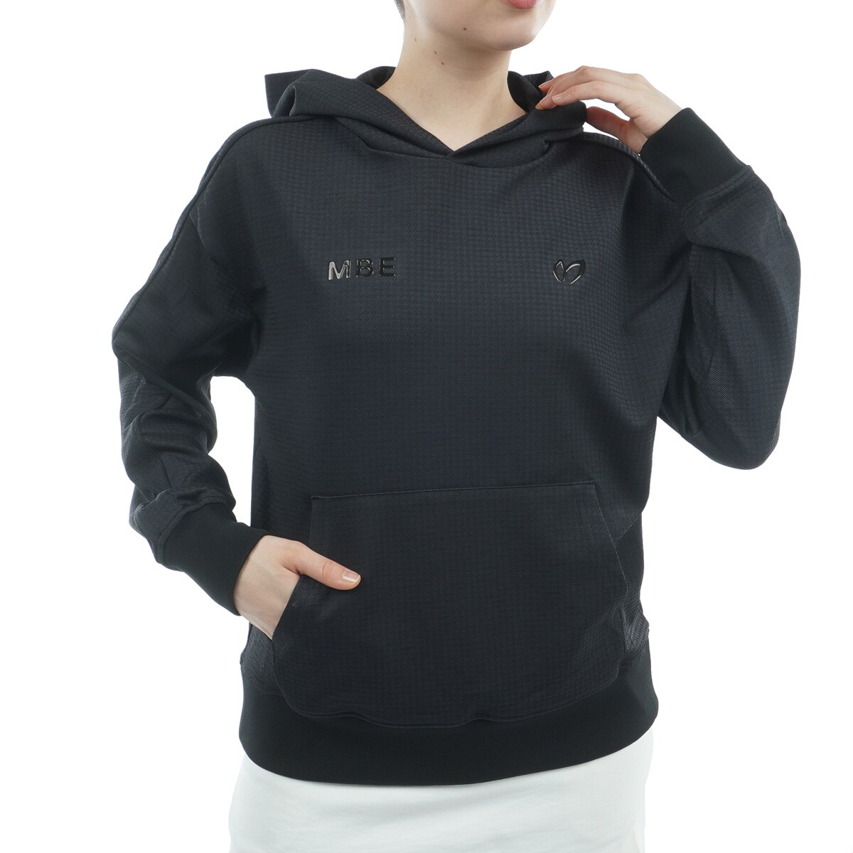 幾何学柄ジャカードスウェットパーカー レディス(中間着(セーター