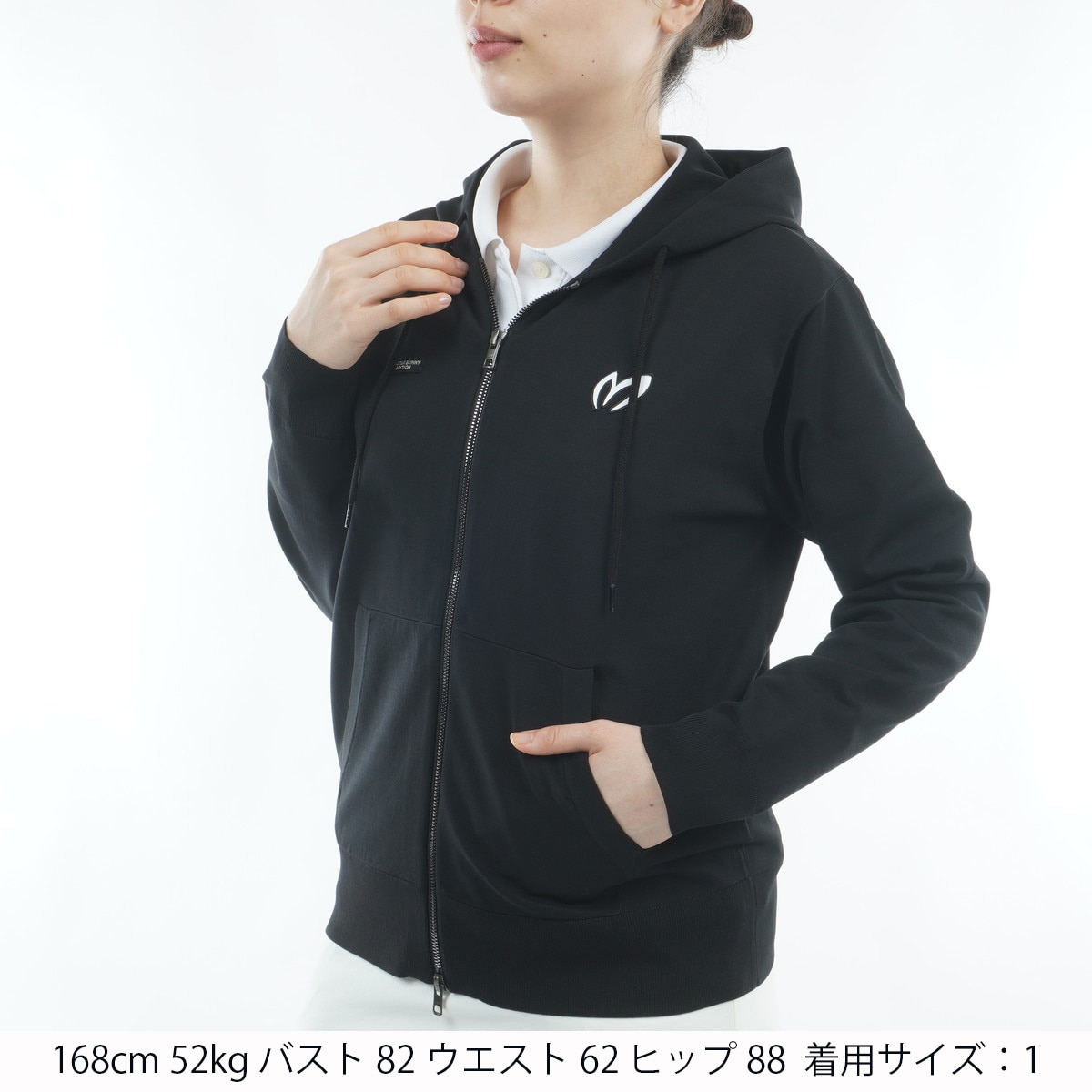 前開きニットジップパーカー レディス(中間着(セーター、トレーナー