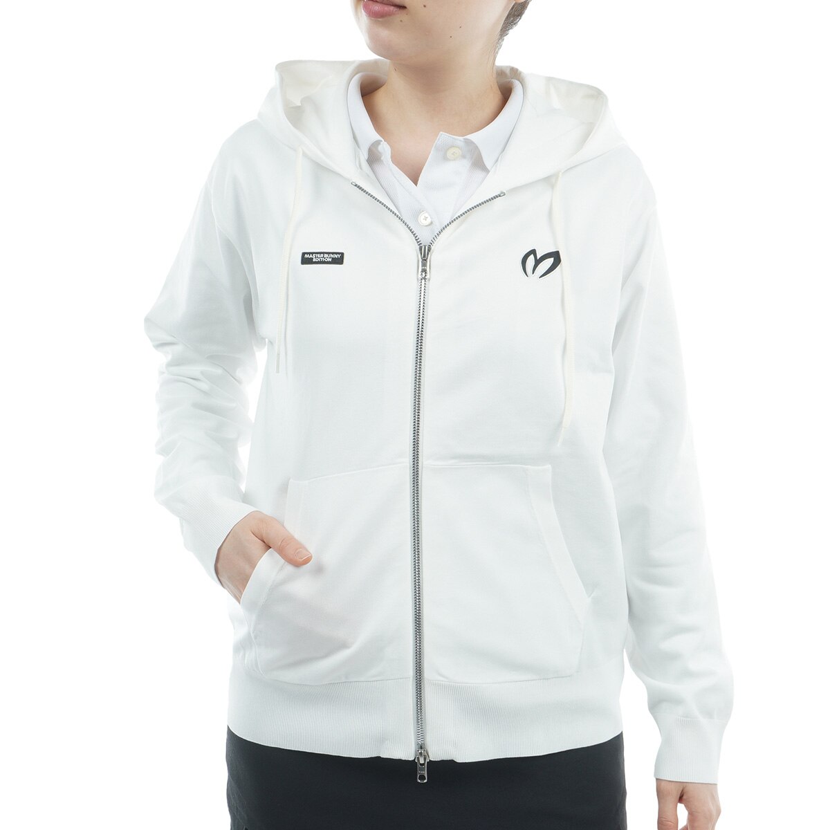 前開きニットジップパーカー レディス(中間着(セーター、トレーナー