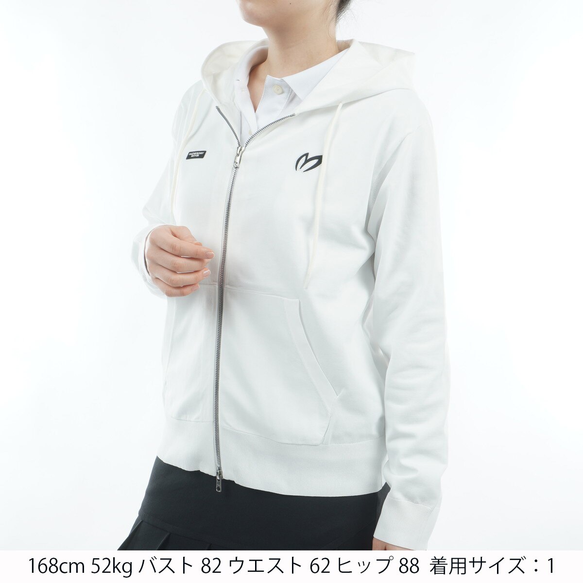 前開きニットジップパーカー レディス(中間着(セーター、トレーナー