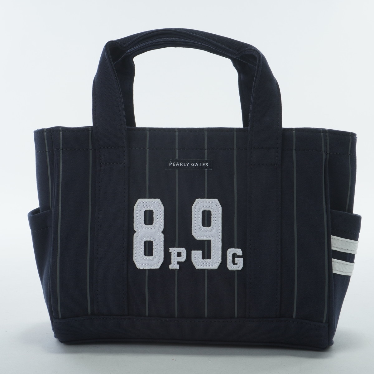 ピンストライプ柄裏毛カートバッグ(ラウンドバッグ)|PEARLY GATES