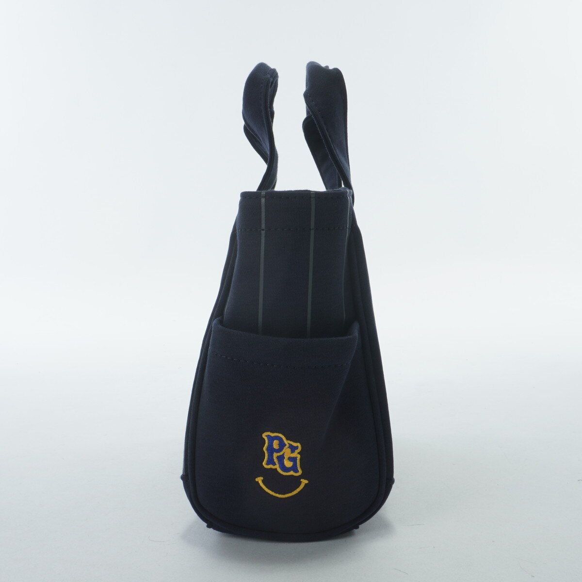 PEARLY GATES ストライプ ラウンドトートバッグ