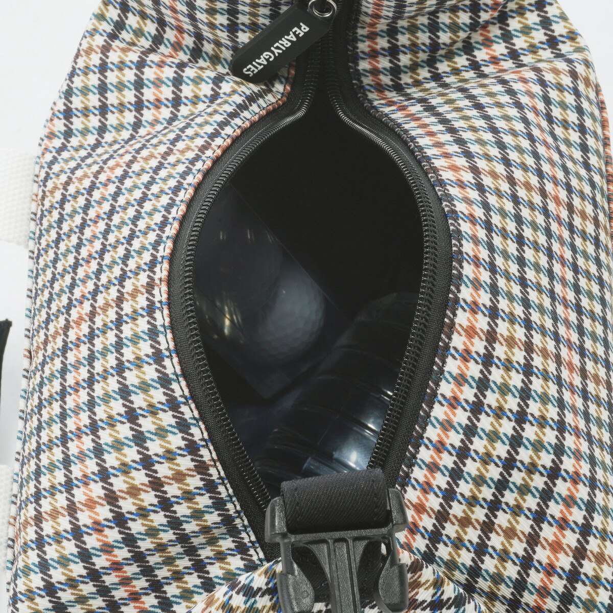 ガンクラブチェック柄カートバッグ(ラウンドバッグ)|PEARLY GATES