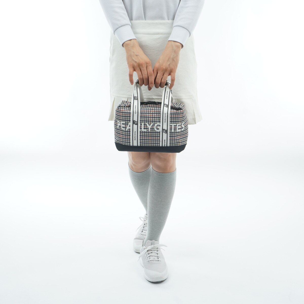 ガンクラブチェック柄カートバッグ(ラウンドバッグ)|PEARLY