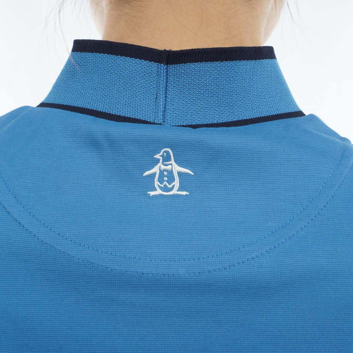 Sunscreen NIR ストレッチ 4口ポンチモックネック半袖シャツ レディス