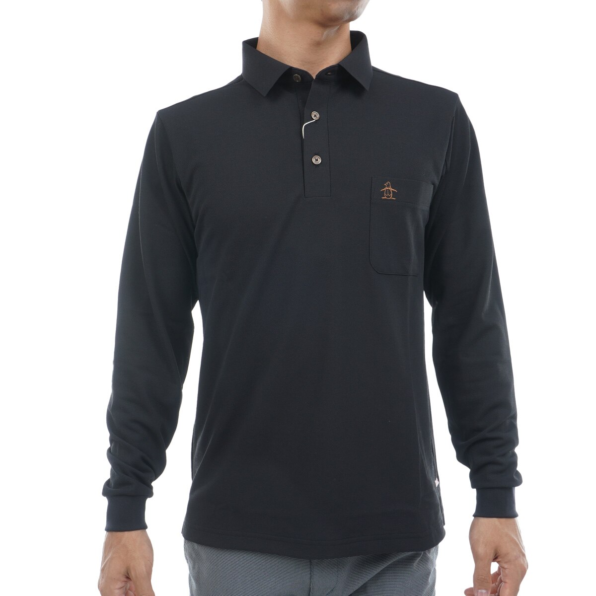 Sunscreen NIR ストレッチ フィラシス鹿の子 ORI-ERI長袖ポロシャツ