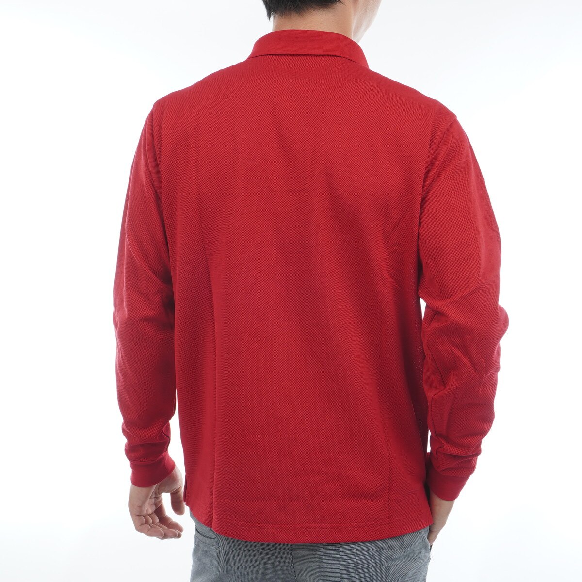 10 YEARS POLO SHIRT ビッグロゴ刺繍長袖ポロシャツ(長袖シャツ