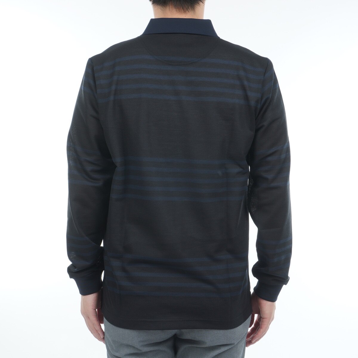 先染めボーダー長袖ポロシャツ(長袖シャツ・ポロシャツ)|Munsingwear