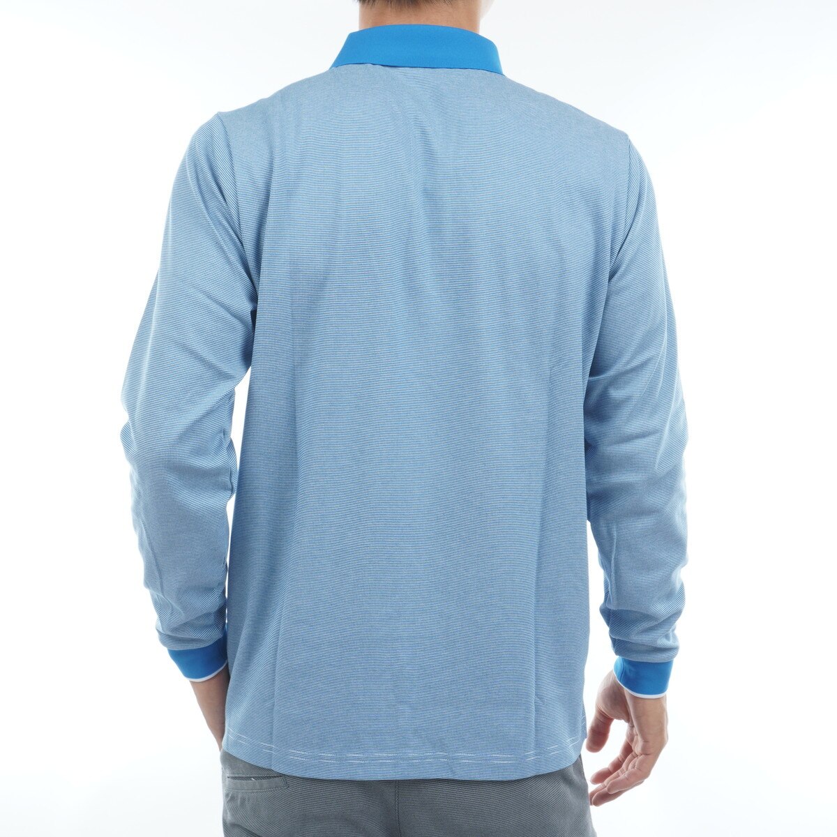 Sunscreen NIR ドット鹿の子長袖ポロシャツ(長袖シャツ・ポロシャツ