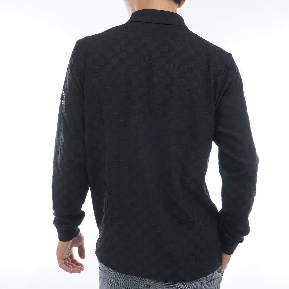 【新品】Munsingwear ストレッチリンクスジャガード長袖ポロシャツ　LL Munsingwear ストレッチリンクスジャガード長袖ポロシャツ