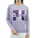 ブロッキングジャカードクルーネックセーター