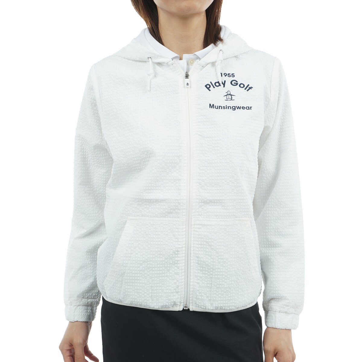 マンシングウェア（Munsingwear）パーカー　白　レア マンシングウェア（Munsingwear）パーカー 白 レア