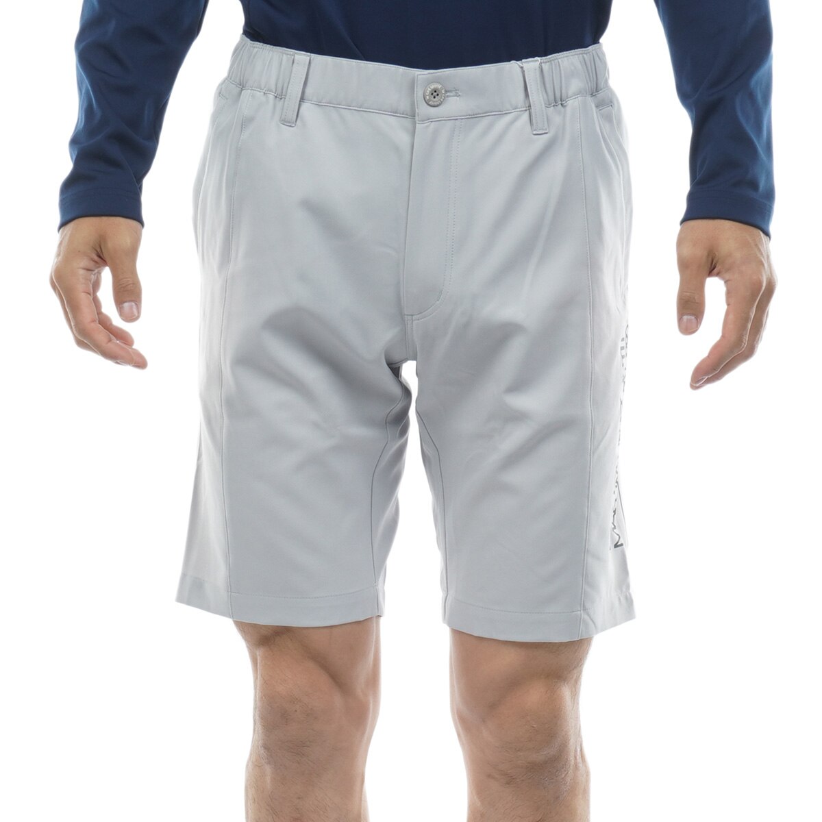 ストレッチ スポーティロゴプリントショートパンツ(ハーフパンツ