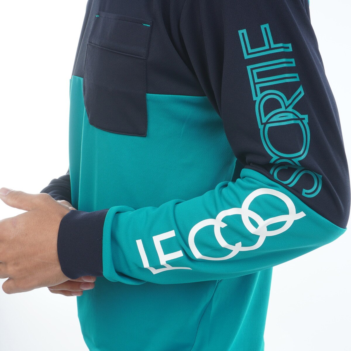 ルコックスポルティフ ゴルフ　Le coq sportif GOLF　ストレッチ 襟ディタッチャブル2WAY長袖シャツ ストレッチ 襟ディタッチャブル2WAY長袖シャツ(長袖シャツ・ポロシャツ