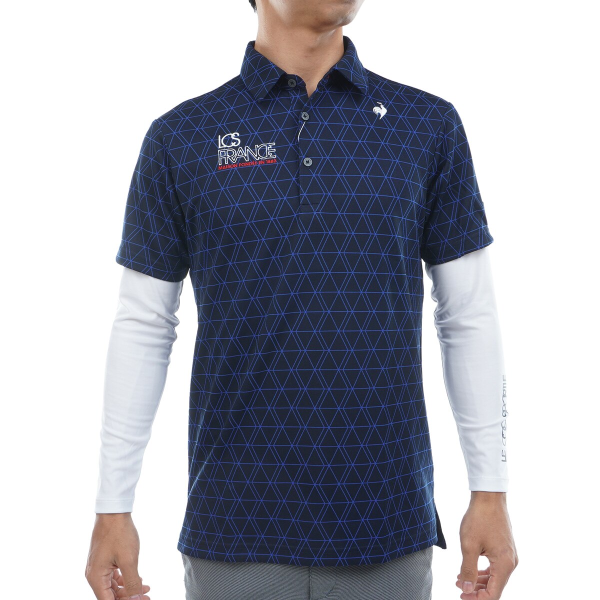 エリート エリートグリップ 無地半袖ポロシャツ ネイビー L 新品