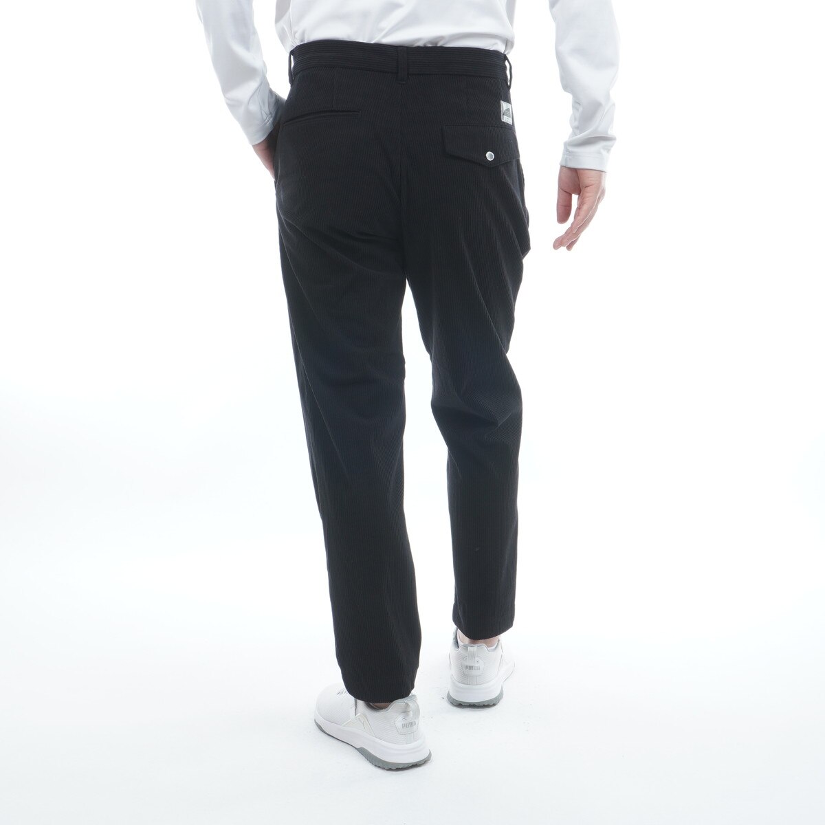 ストレッチ ウカコーデュロイ ワンタックトラウザーズパンツ(ロング