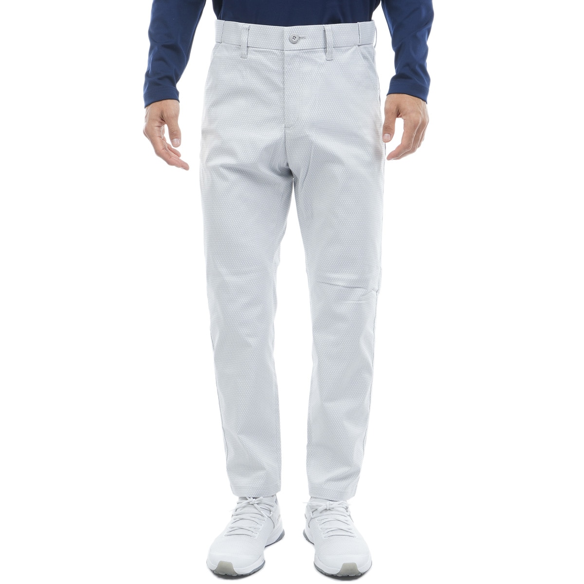 ストレッチフォーサー ウエストアジャスター付きトライアングル柄9分丈