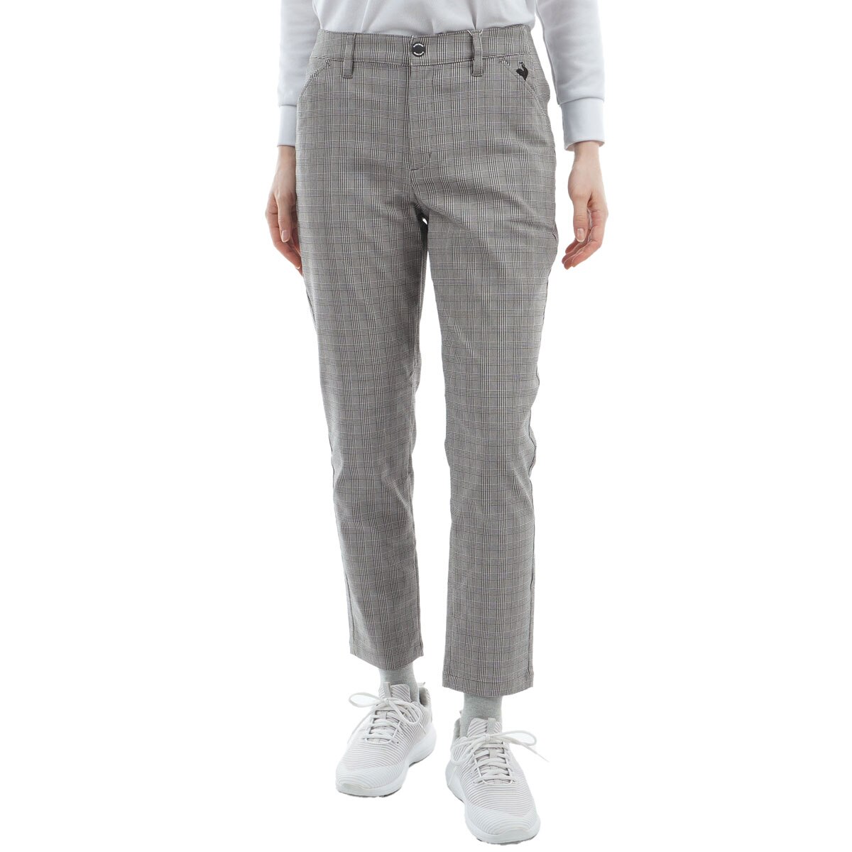 ストレッチ チェック柄9分丈パンツ レディス(ロングパンツ)|Le coq