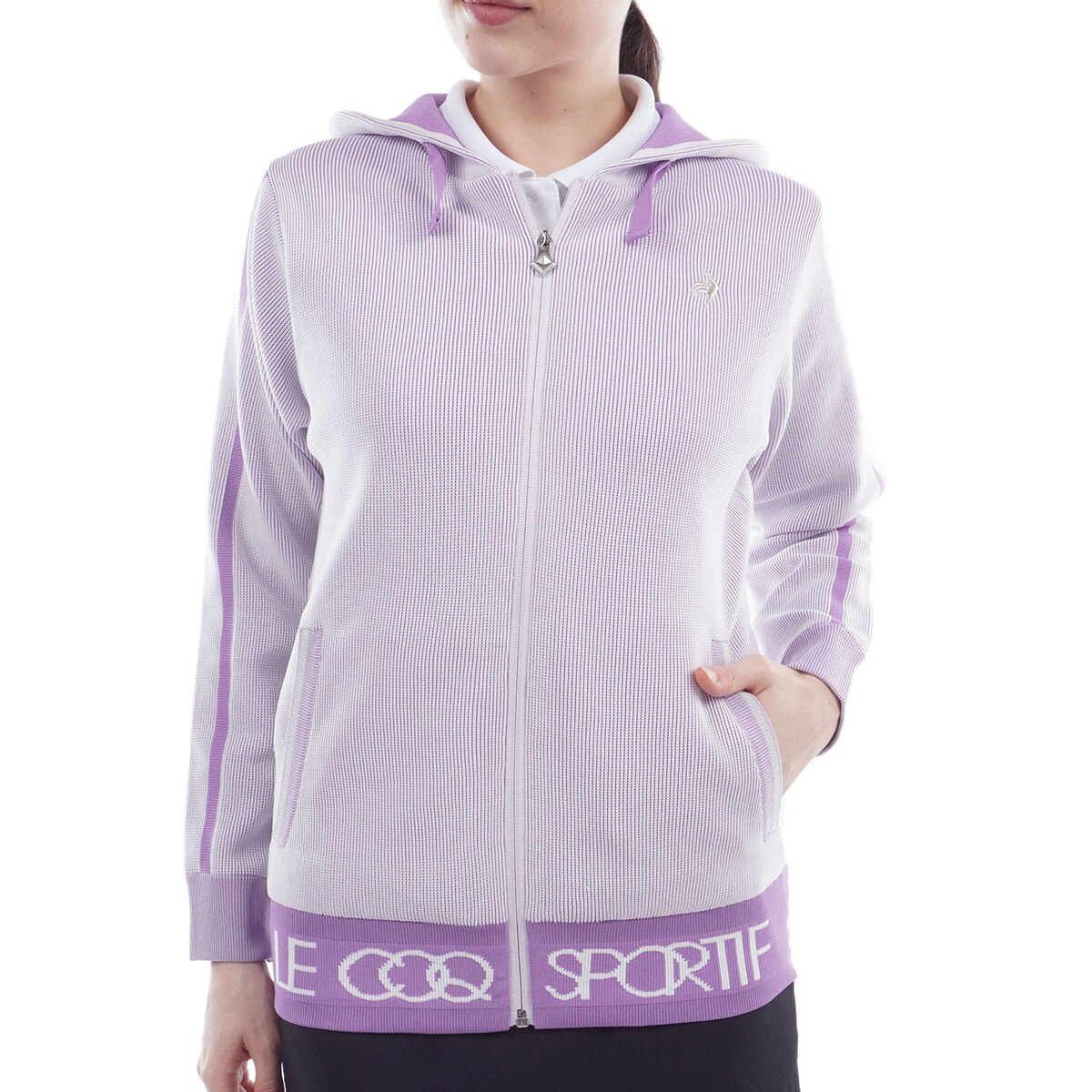 le coq sportif ゴルフ　レディースジッパー付きセーター Lサイズ le coq sportif ゴルフ レディースジッパー付きセーター Lサイズ