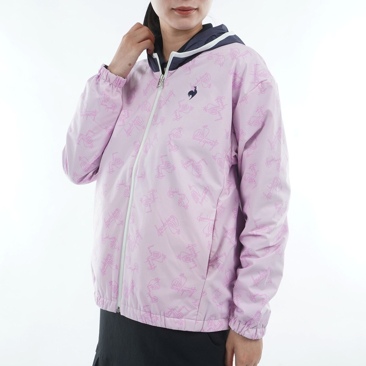 ストレッチ リバーシブルフーディーブルゾン レディス(アウター