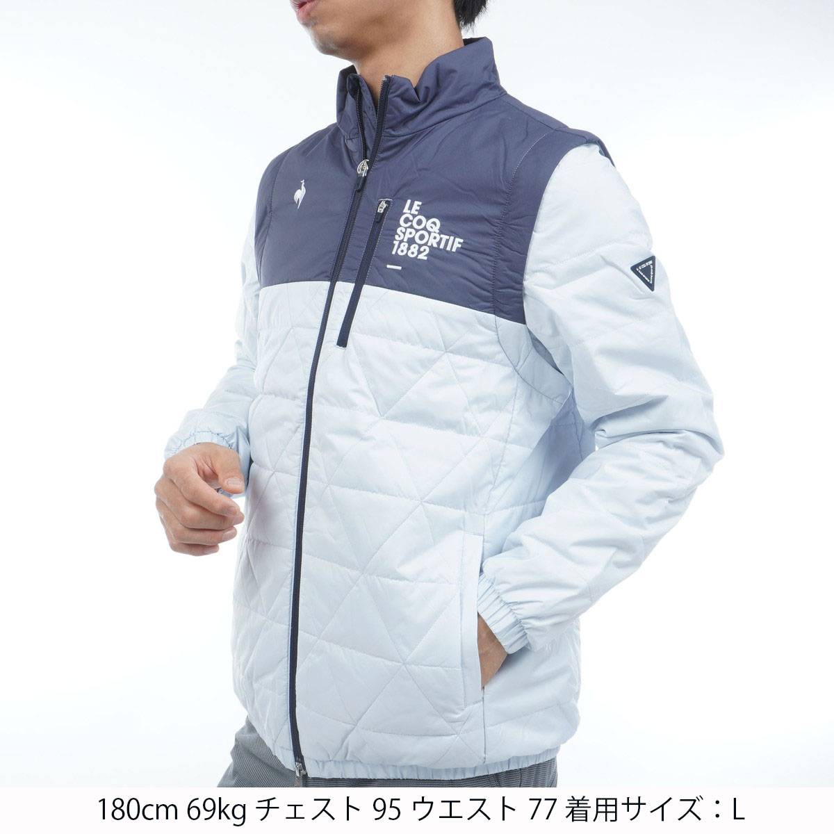 新品ルコックゴルフ ヒートナビ中綿ブルゾン ストレッチ ヒートナビ中綿2WAYブルゾン(アウター(ブルゾン、ウインド