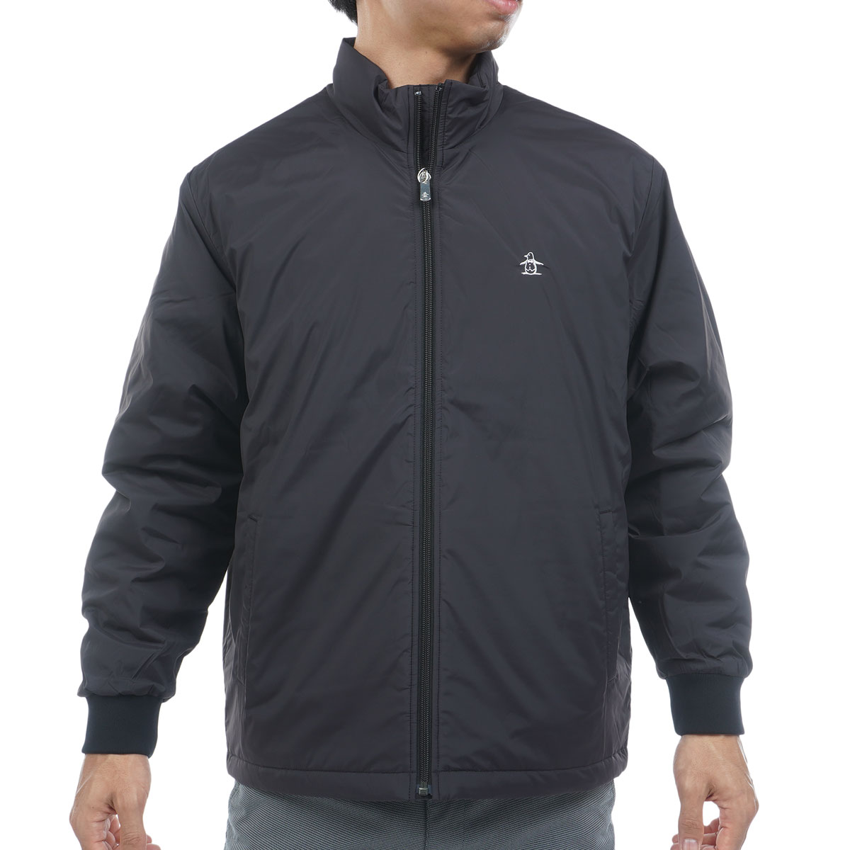 ストレッチ 裏キルティング前開きブルゾン(アウター(ブルゾン