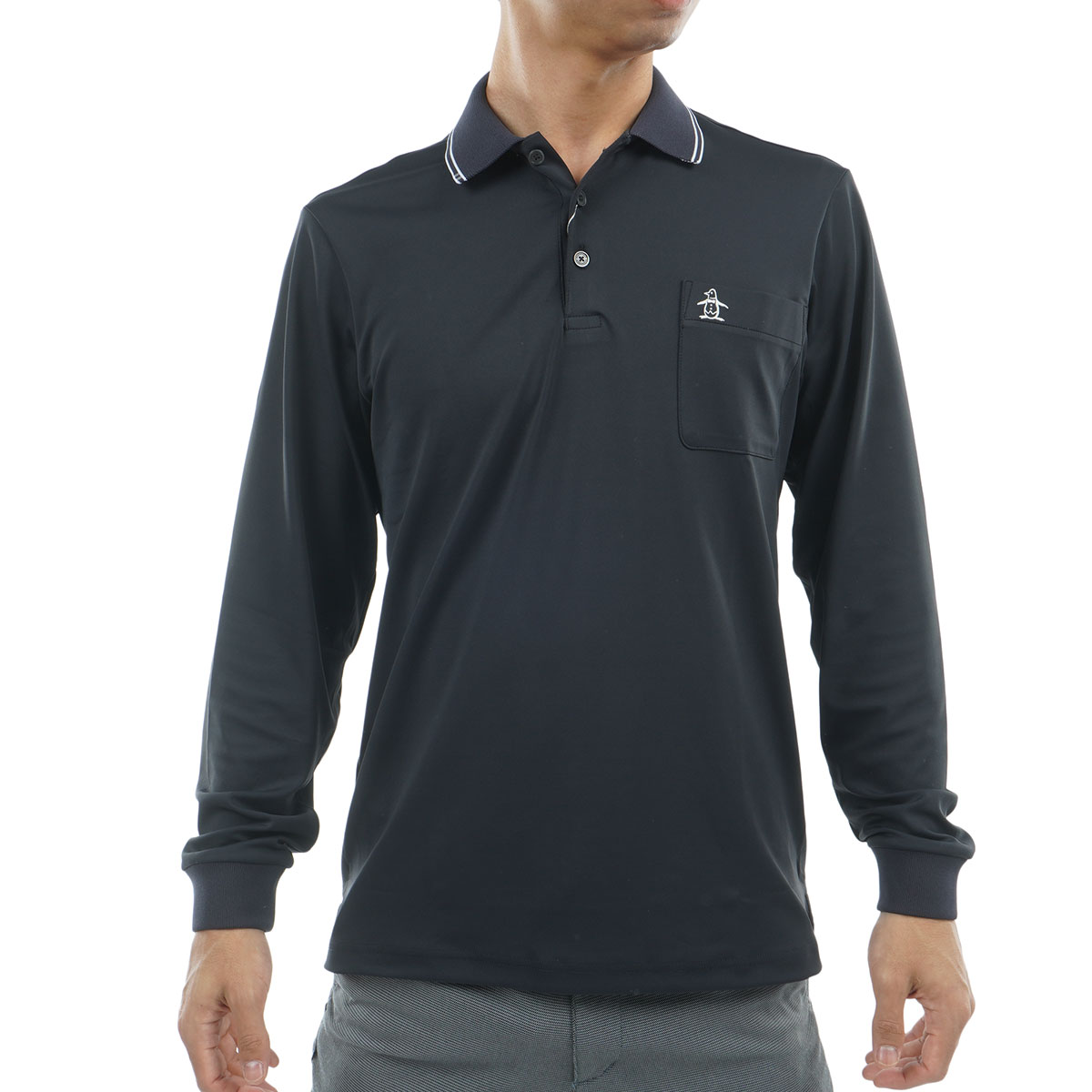 G/FORE　長袖　ポロシャツ　黒　ストレッチ G/FORE 長袖 ポロシャツ 黒 ストレッチ