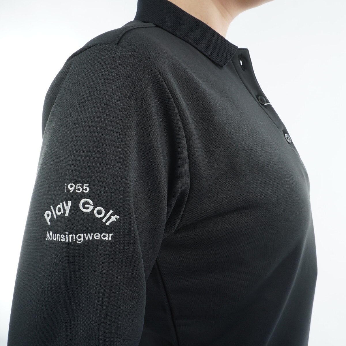 ストレッチ ワンポイント刺繍長袖ポロシャツ レディス(長袖シャツ