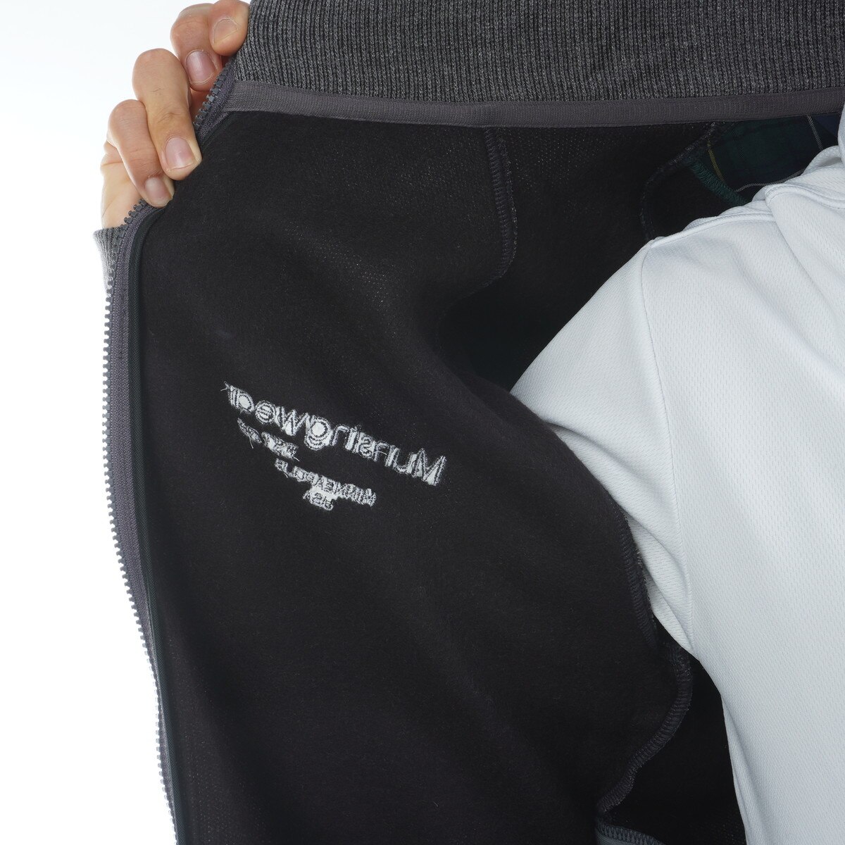 スタンドカラーフルジップミドラー(中間着(セーター、トレーナー