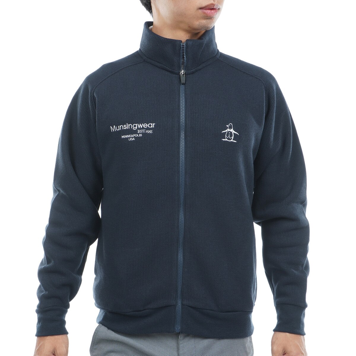 スタンドカラーフルジップミドラー(中間着(セーター、トレーナー