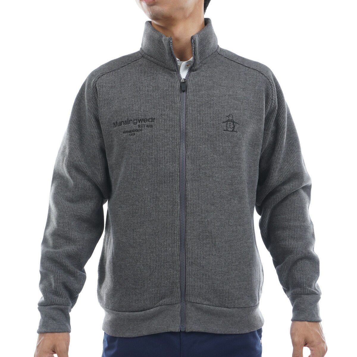 マンシングウェア　Munsingwear　スタンドカラーフルジップミドラー スタンドカラーフルジップミドラー(中間着(セーター、トレーナー