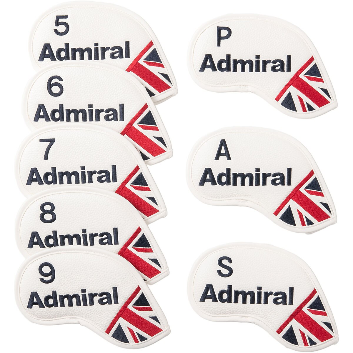 ユニオンジャック アイアンカバー 8個セット(ヘッドカバー（アイアン