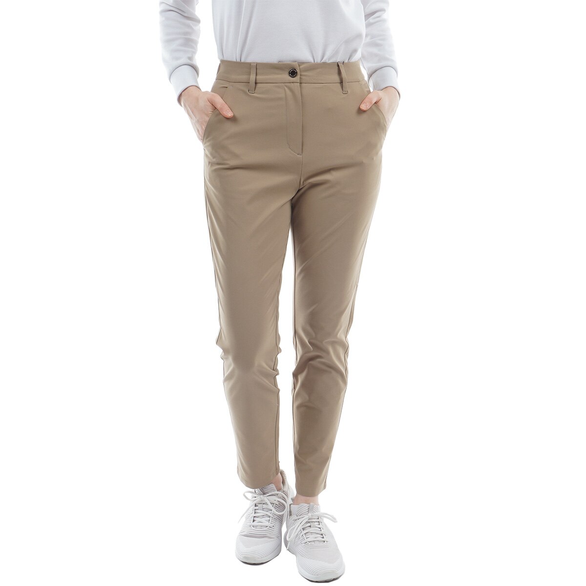 ストレッチ 撥水 耐久 防風 テーパードシルエットロングパンツ