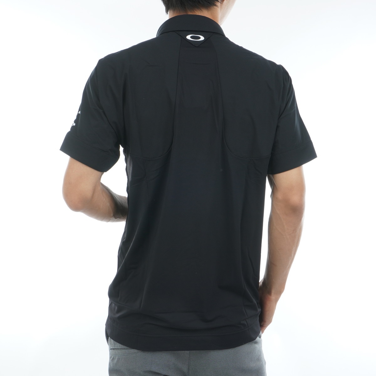 スカル IDEALLYハイブリッド ジップ半袖ポロシャツ(半袖シャツ