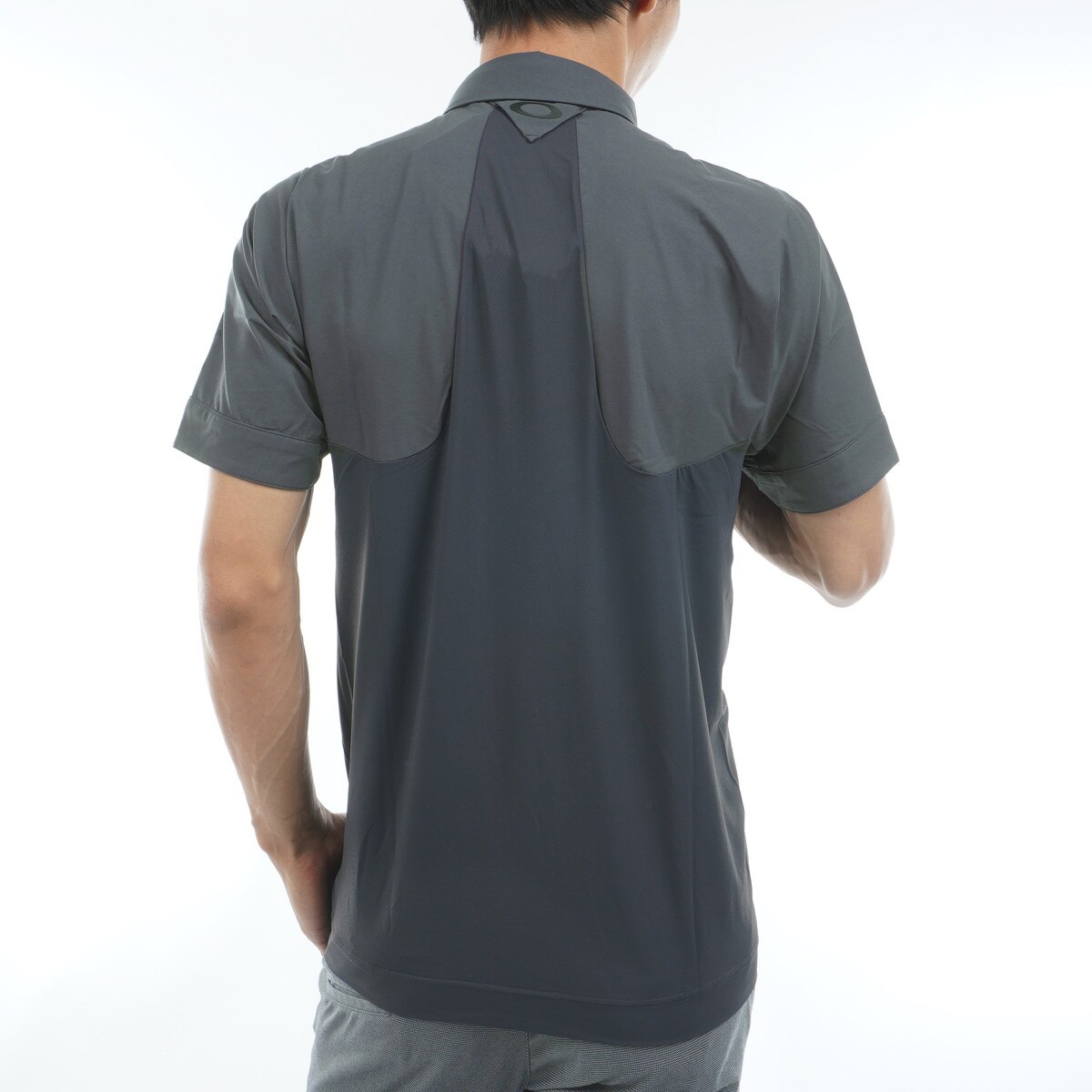 スカル IDEALLYハイブリッド ジップ半袖ポロシャツ(半袖シャツ