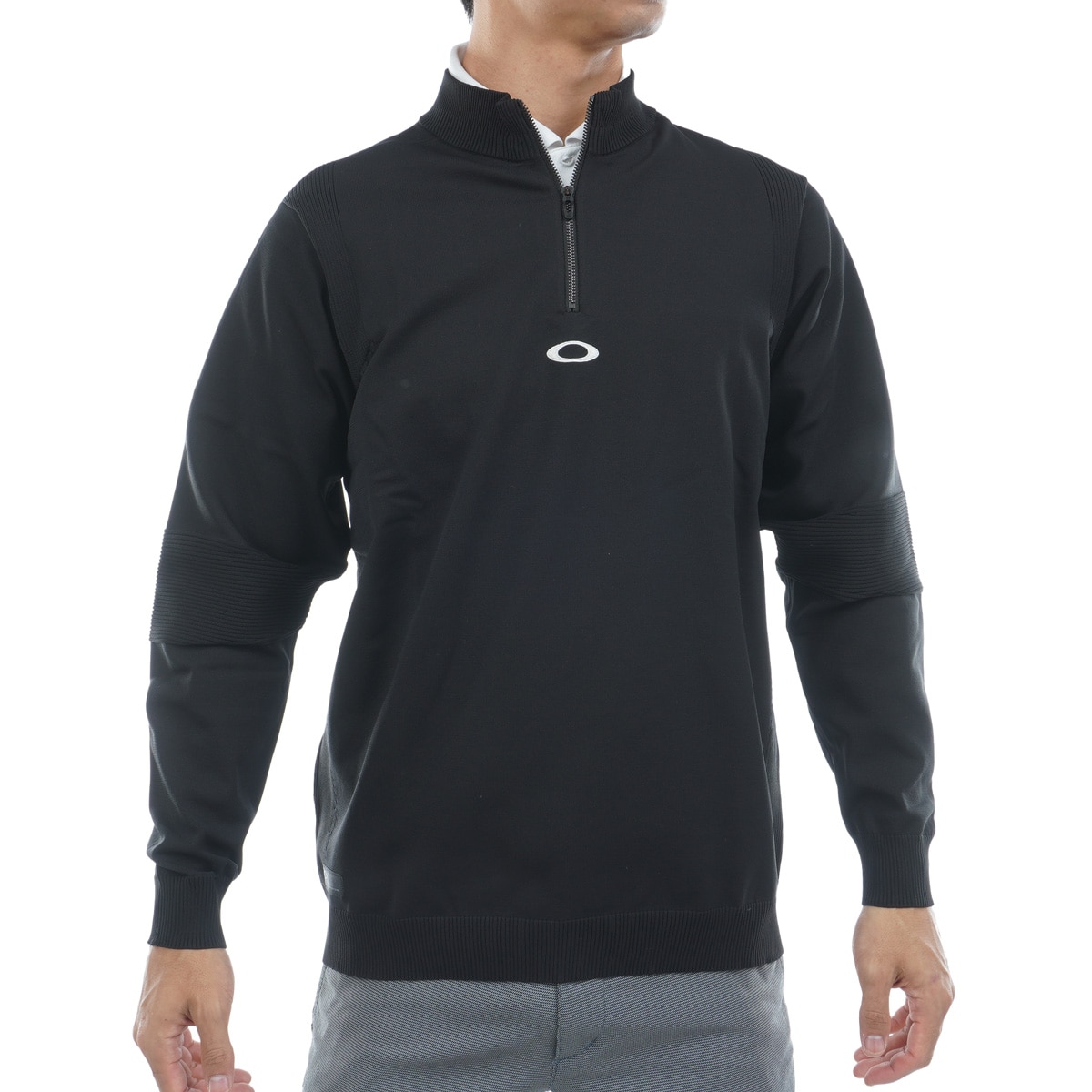 スカル 2.0 ストレッチ ジップモックネックセーター(中間着(セーター