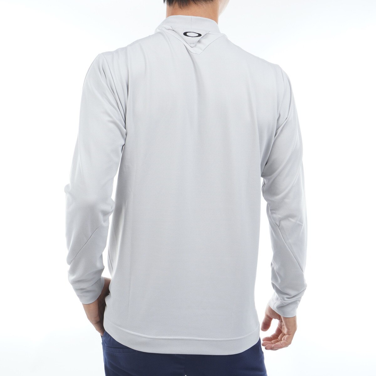スカル THICKNESS ストレッチモックネック長袖シャツ(長袖シャツ