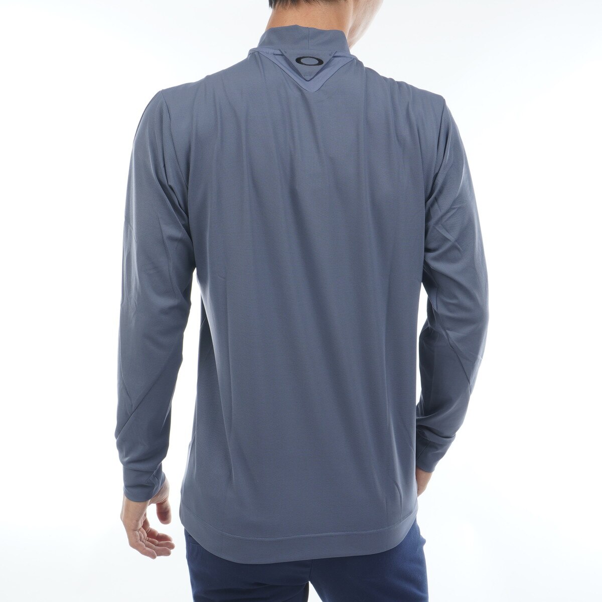 スカル THICKNESS ストレッチモックネック長袖シャツ(長袖シャツ