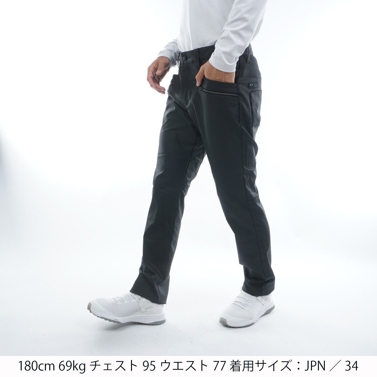 スカル BURNISHED ストレッチ テーパードパンツ(ロングパンツ)|OAKLEY