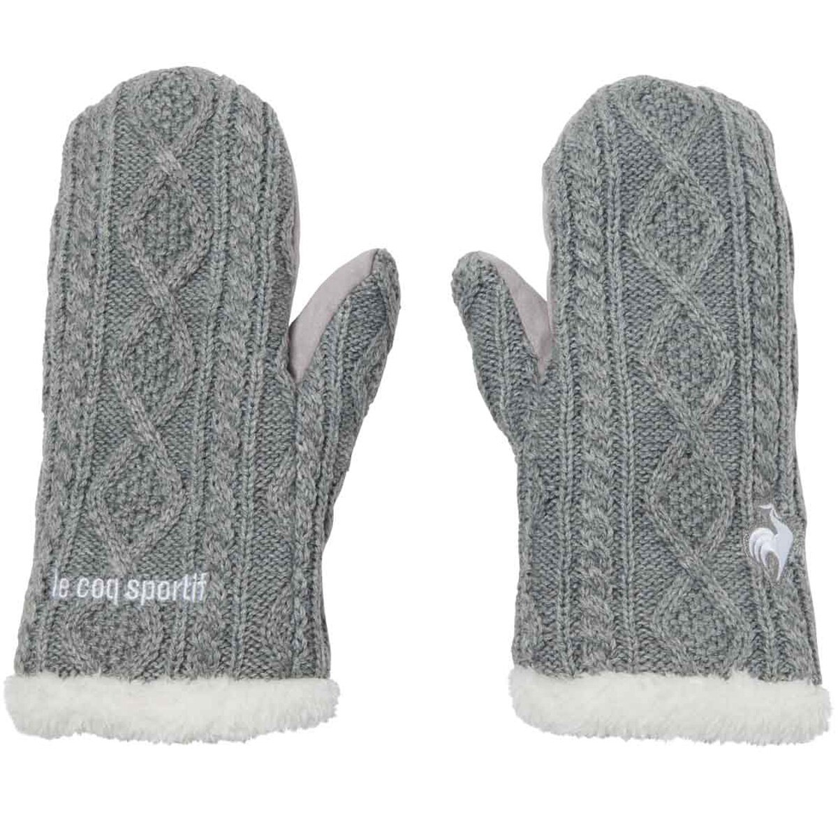 ケーブル編み ミトン 両手用 レディス(【女性】グローブ)|Le coq
