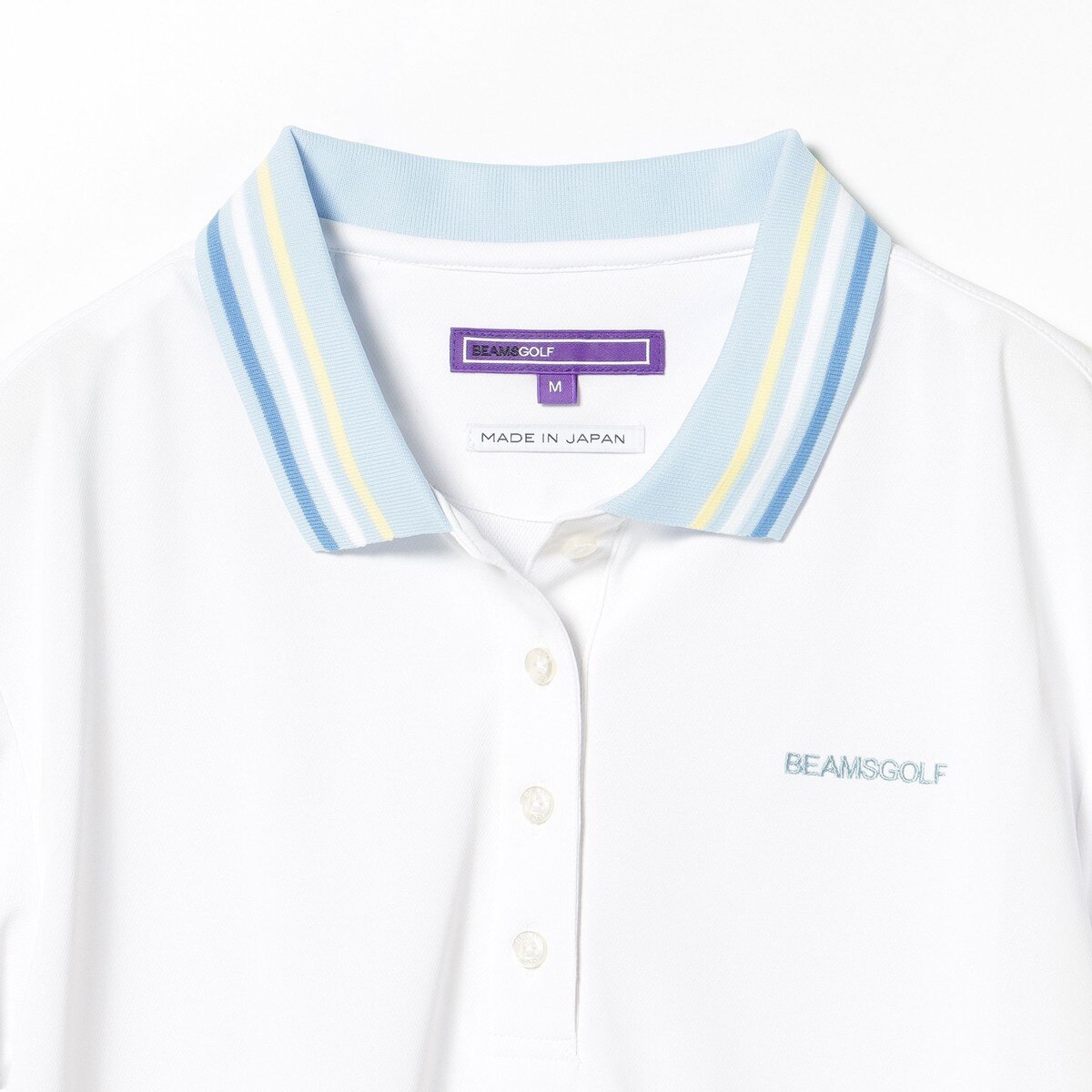 PURPLE LABEL 襟ボーダーライン ポロシャツ レディス(半袖シャツ