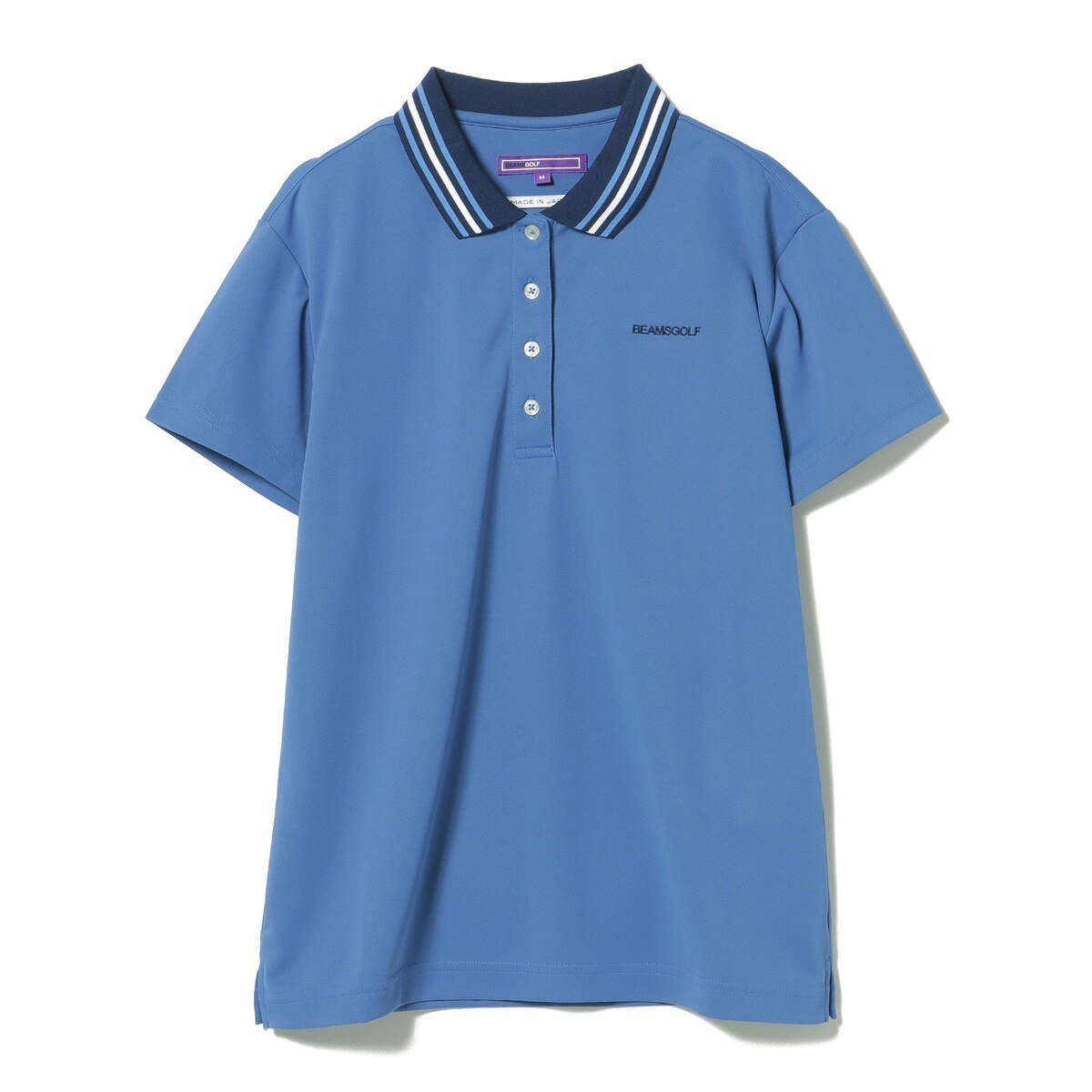 PURPLE LABEL 襟ボーダーライン ポロシャツ レディス(半袖シャツ