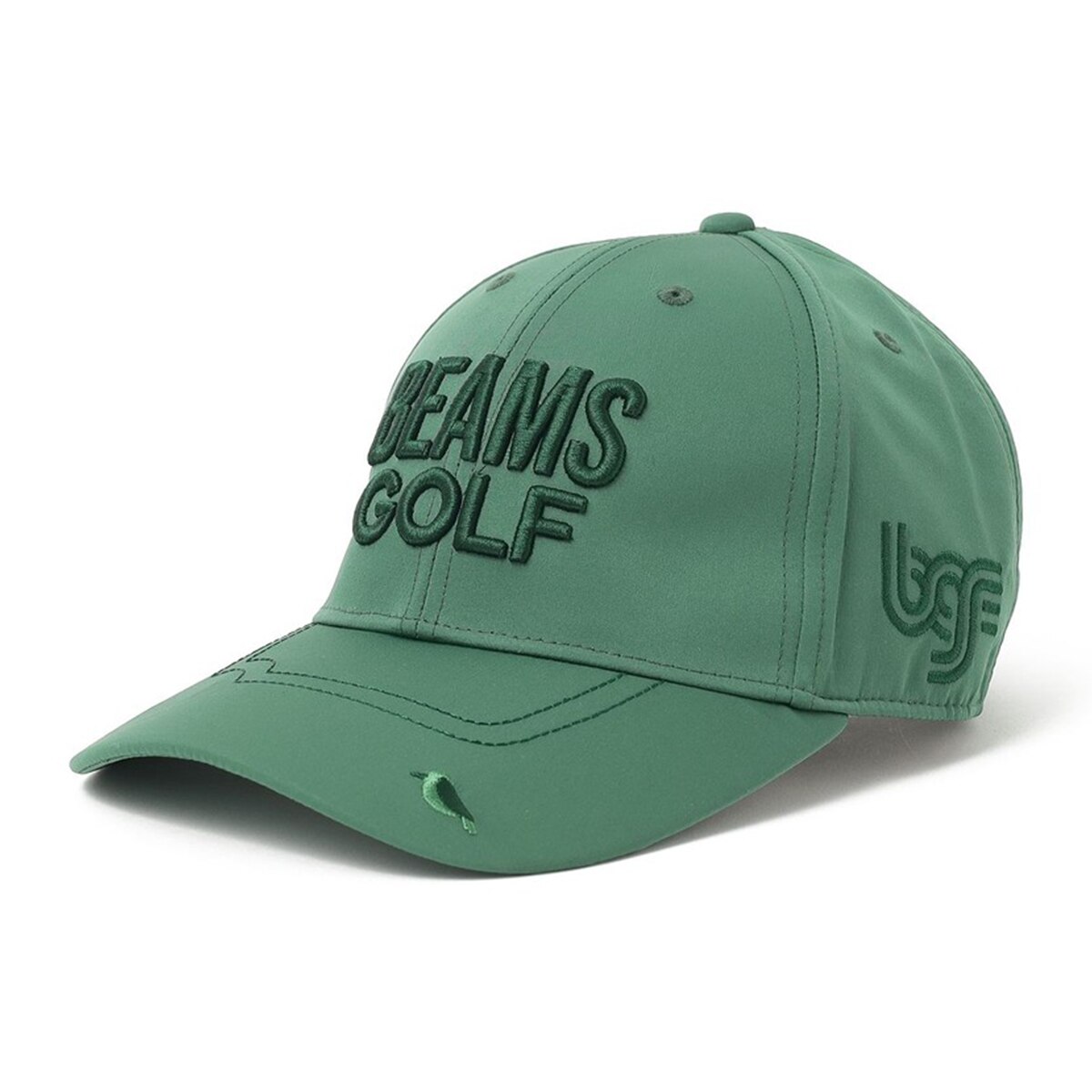 BEAMS GOLF 緑色キャップ BEAMS GOLF キャップ 帽子 ツアートラック 配色メッシュキャップ
