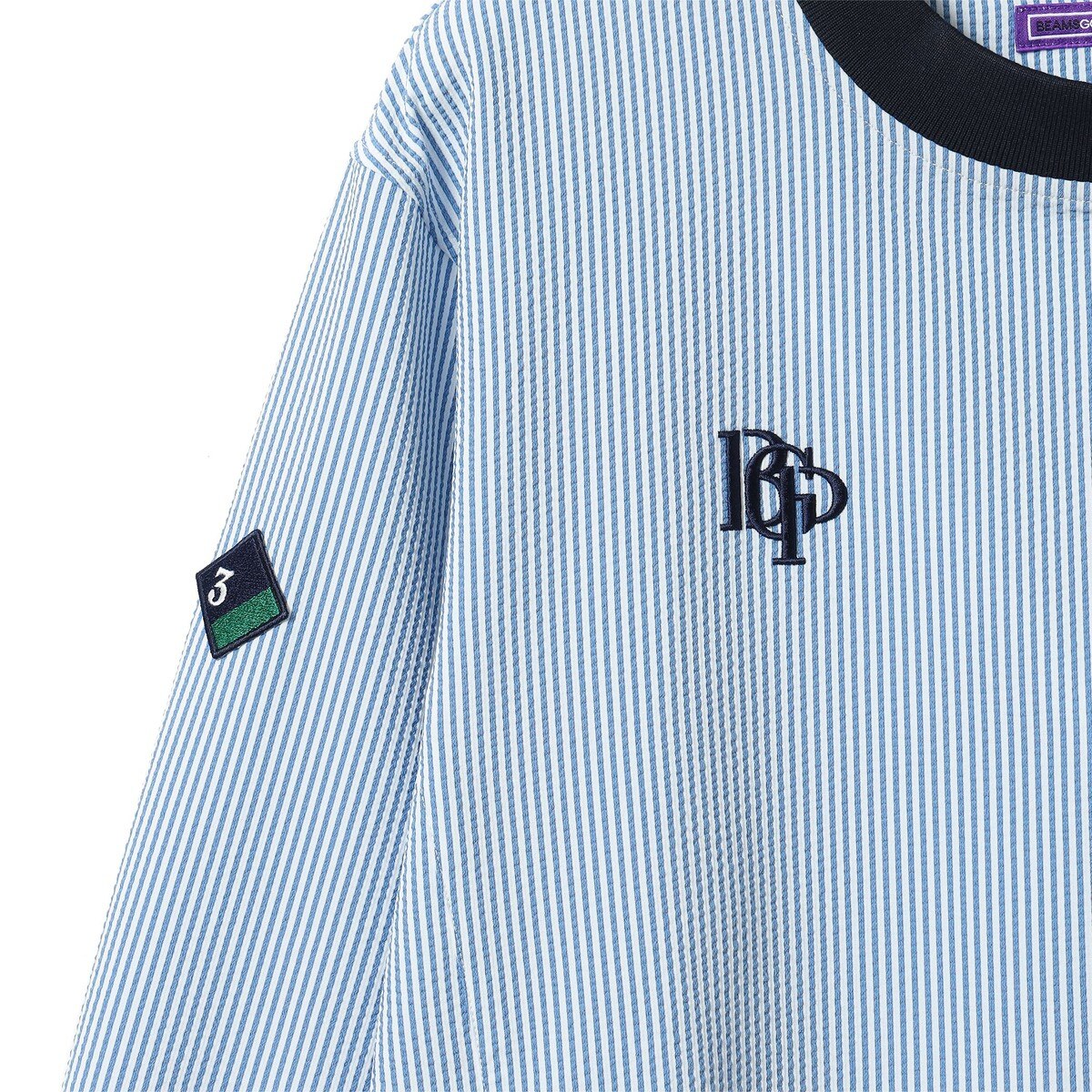 PURPLE LABEL スフィダンテ 刺繍ロゴサッカーストライプ ピステ 撥水