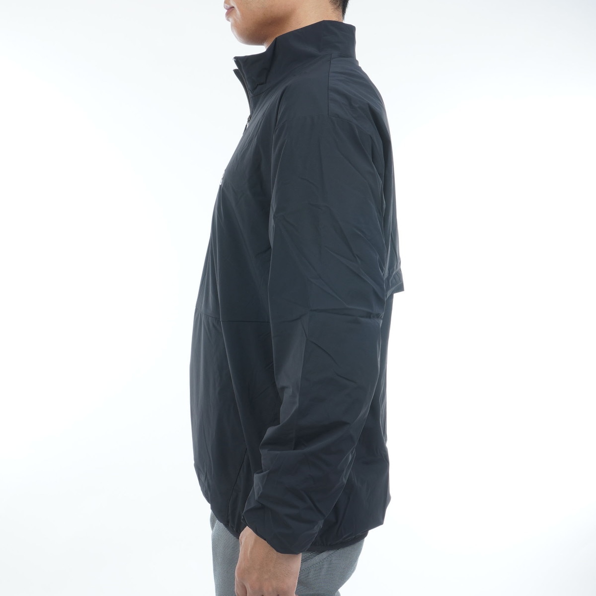 ストレッチ HEAT NAVI 起毛裏地付き ハーフジップブルゾン(アウター