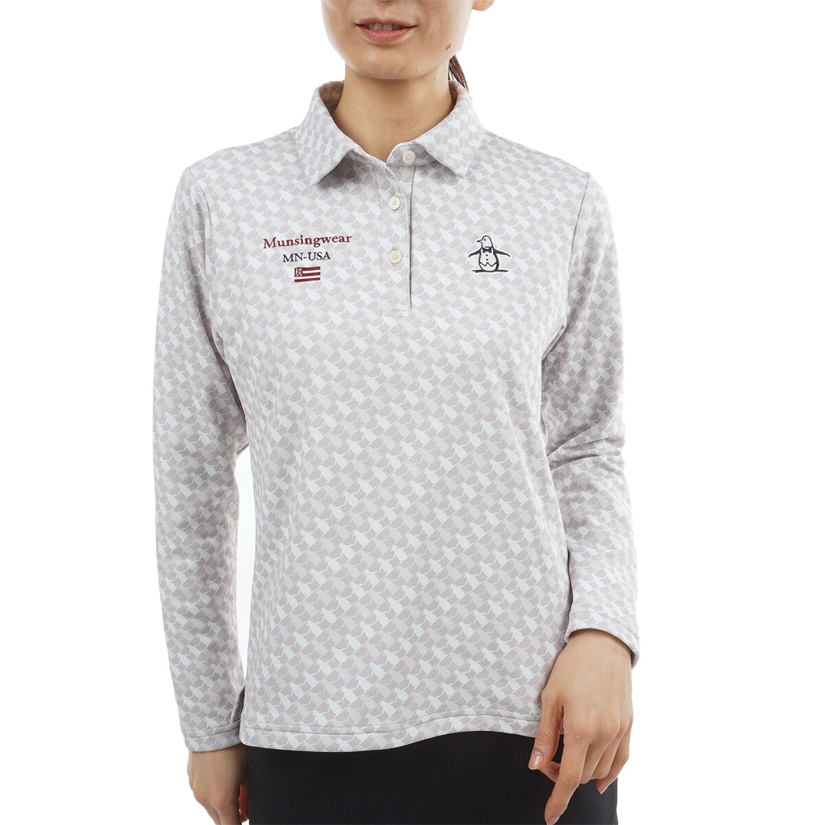 Munsingwear HEAT NAVIレディースゴルフウェア　上下　M Munsingwear HEAT NAVI はっ水 ストレッチパンツ -デサントストア