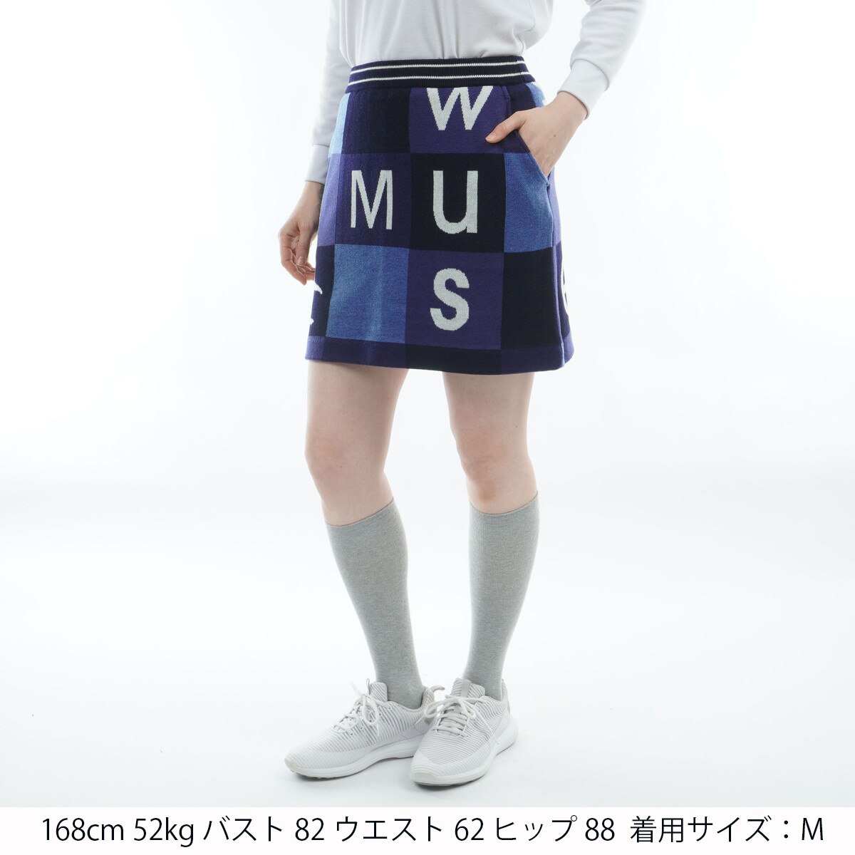 ブロック柄ニットスカート レディス(スカート)|Munsingwear(マンシング